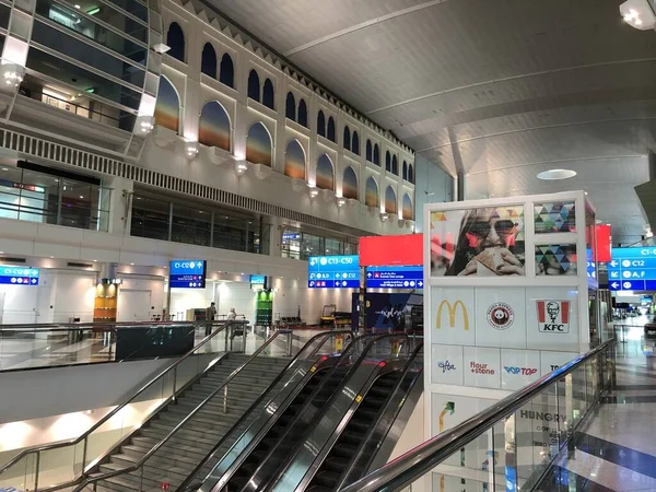 Διεθνές Αεροδρόμιο Ντουμπάι Πύλες Και Σαλόνια Φωτογραφία Ημερομηνία 2020 Ντουμπάι — Φωτογραφία Αρχείου