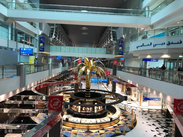 Dubai Uluslararası Havaalanı Kapıları Salonları Fotoğraf Tarihi 2020 Dubai Bae — Stok fotoğraf