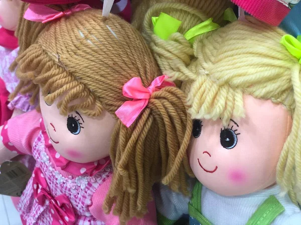 Bonecas Adoráveis Bonito Pano Para Bebê Menina — Fotografia de Stock