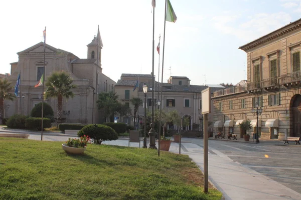 Vasto şehir merkezi İtalya 'nın Abruzzo bölgesinde güzel bir şehir.