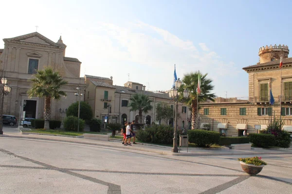 Vasto Centrum Miasta Włochy Piękne Miasto Obwodzie Abruzji Włoch — Zdjęcie stockowe