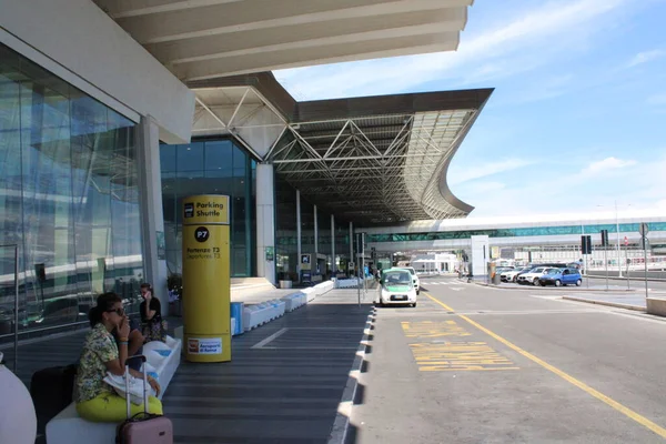 Leonardo Vinci Rome Aéroport International Fiumicino Rome Italie Photo Date — Photo