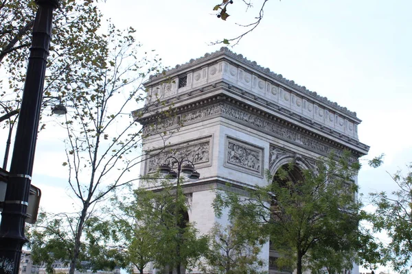 Famous Arch Triumph Paris France — Stock Photo, Image