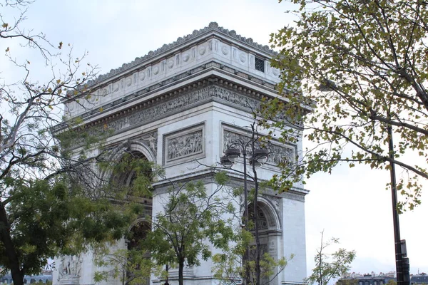Famoso Arco Triunfo París Francia — Foto de Stock