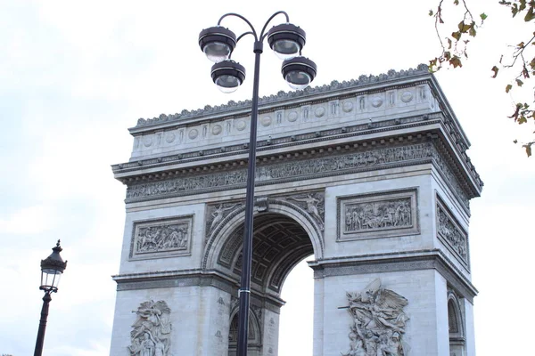 Famoso Arco Triunfo París Francia — Foto de Stock
