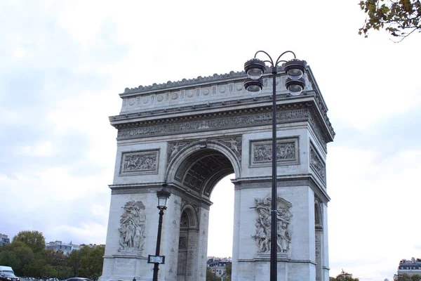 Famous Arch Triumph Paris France — Stock Photo, Image