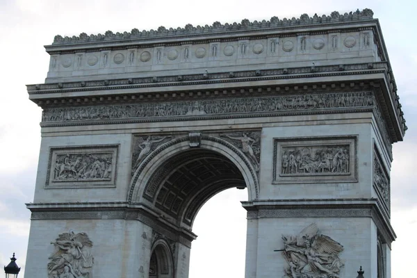 Paris Fransa Nın Ünlü Zafer Kemeri — Stok fotoğraf