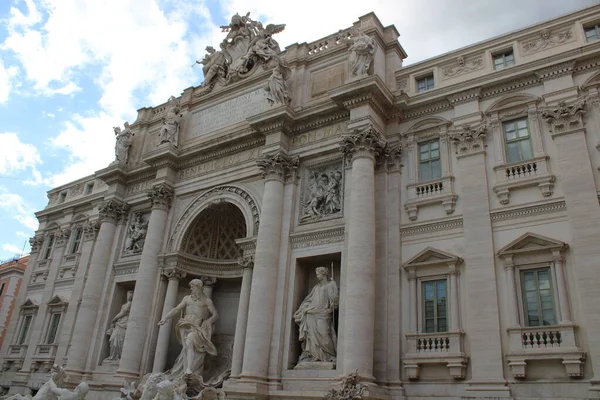 Fontana Trevi Famoso Punto Riferimento Roma — Foto Stock