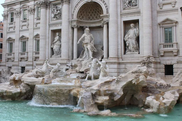 Trevi Fuente Hito Famoso Roma Italia — Foto de Stock