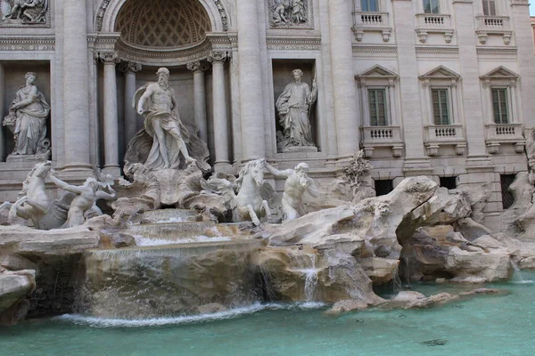 Fontana Trevi Famoso Punto Riferimento Roma — Foto Stock
