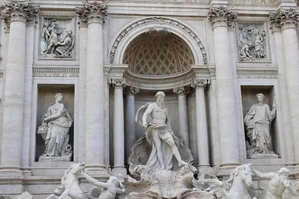 Trevi Fontein Een Beroemde Bezienswaardigheid Rome Italië — Stockfoto
