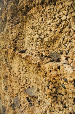 Stone brown convex background for inscriptions and other