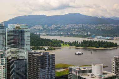 Vancouver Gözcü binasından manzara, Vancouver, British Columbia, Kanada