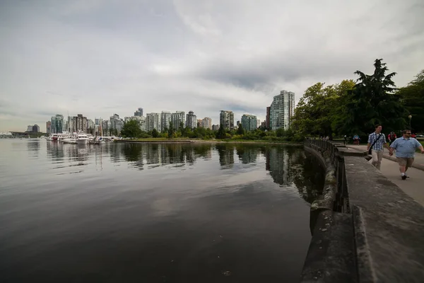 Scenic View Vancouver Shore Marina British Columbia Canada — Stockfoto