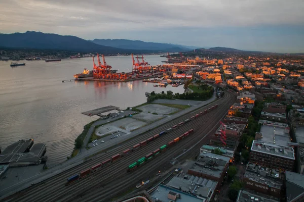 Widok Budynku Vancouver Lookout Vancouver Kolumbia Brytyjska Kanada — Zdjęcie stockowe