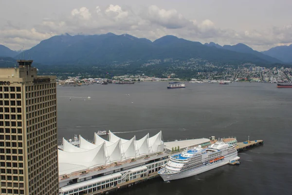 Panoramablick Vom Vancouver Lookout Building Vancouver British Columbia Kanada — Stockfoto