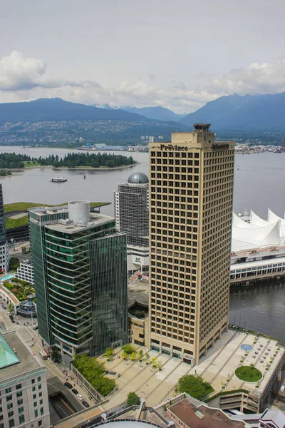 Panoramablick Vom Vancouver Lookout Building Vancouver British Columbia Kanada — Stockfoto