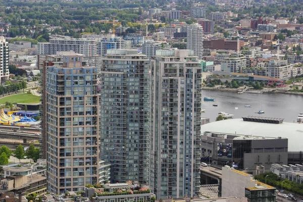 Vista Panorámica Desde Edificio Vancouver Lookout Vancouver Columbia Británica Canadá —  Fotos de Stock