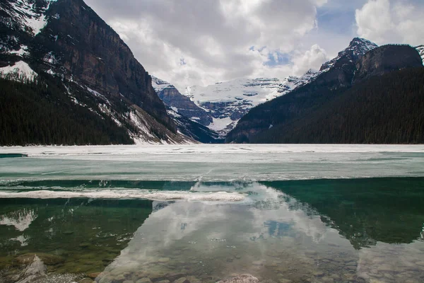 Maravilhosa Paisagem Panorâmica Lago Louise Banff National Park Alberta Canadá — Fotografia de Stock