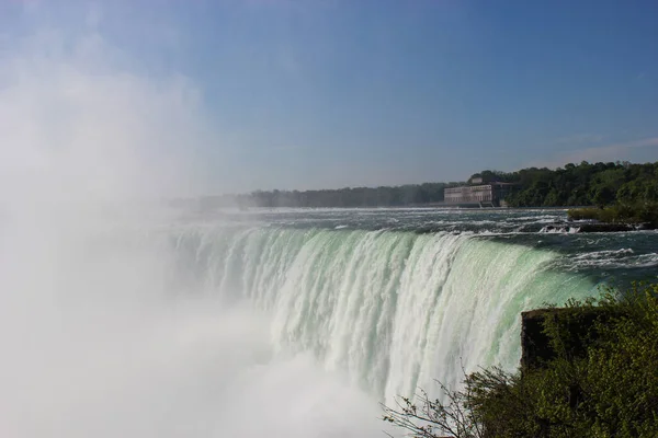 Fermeture Eau Les Chutes Niagara Canadiennes Ontario Canada — Photo