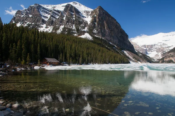 Υπέροχο Γραφικό Τοπίο Της Λίμνης Louise Banff National Park Αλμπέρτα — Φωτογραφία Αρχείου