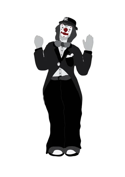 Icône Clown Isolé Sur Fond Blanc — Image vectorielle