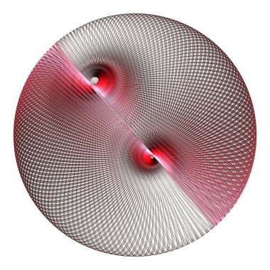 Kırmızı ve beyaz çizgileri olan soyut arkaplan