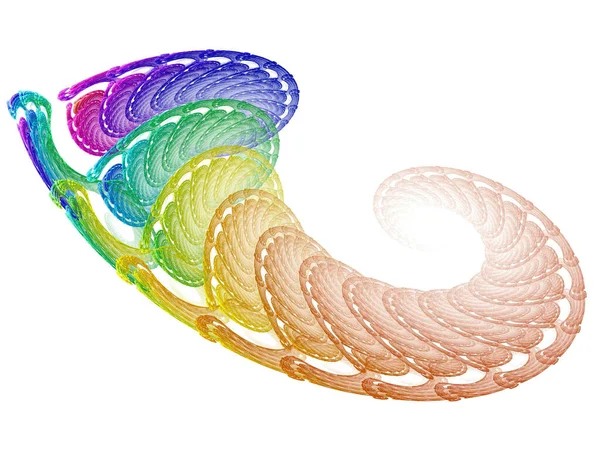 Цветные Фрактальные Традиционные Бараньи Рога Шофар Обои Абстрактный Дизайн — стоковое фото