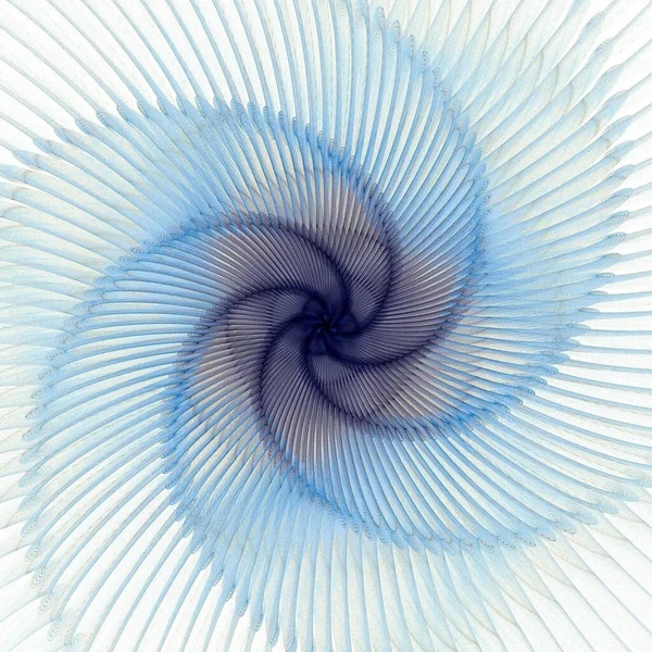 Azul Brilhante Violeta Abstrato Corda Tecida Espiral Fundo Branco — Fotografia de Stock