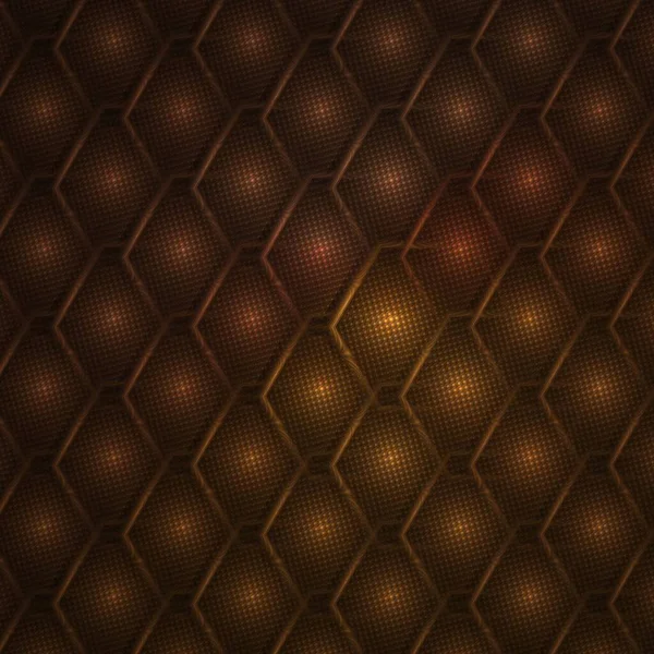 Golden Diamond Grid Design Black Background — Stock Photo, Image