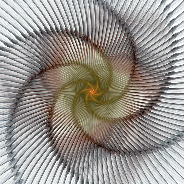 Brilhante Colorido Abstrato String Tecido Espiral Fundo Branco — Fotografia de Stock