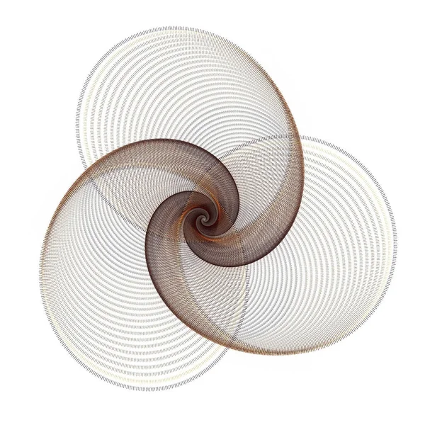 Intricate Geometric Lines Digital Fractal Image Flower Concept — Stock fotografie