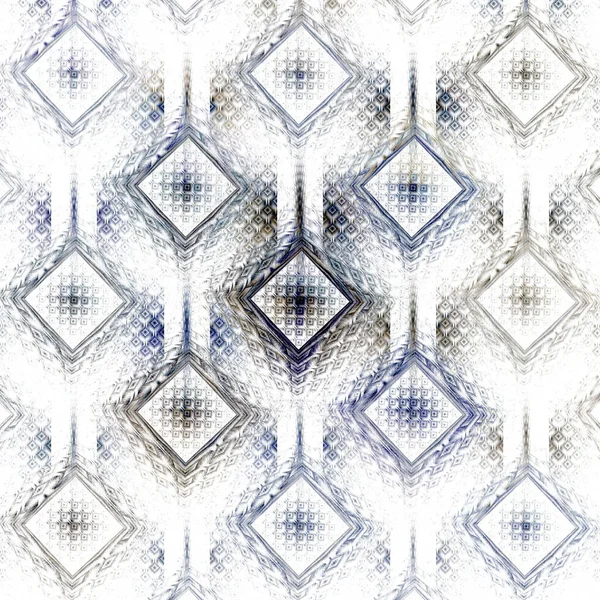 Барвистий Дизайн Алмазної Сітки Білому Тлі — стокове фото