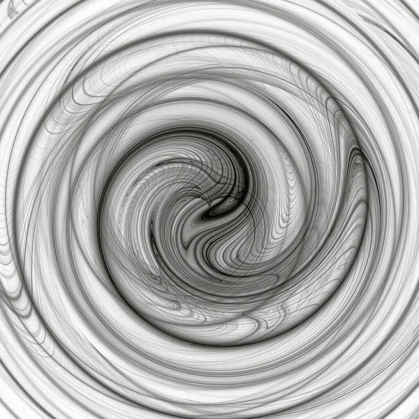 白い円の抽象的なフラクタルの背景 — ストック写真