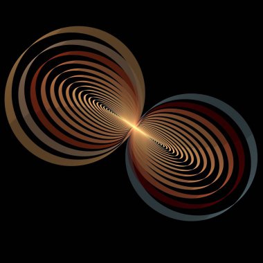 Parlak spiral ile soyut arkaplan