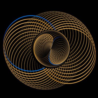 Parlak spiral çizgileri olan soyut arkaplan