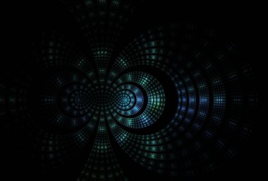 Soyut arkaplan. Gelecekçi teknoloji tarzı illüstrasyon.