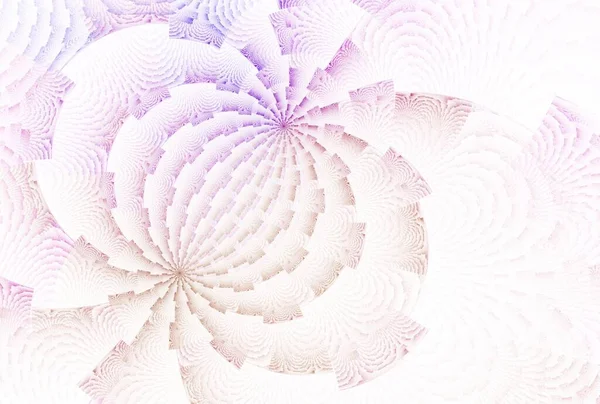 幾何学的な花のデジタルフラクタル画像上の白い背景 — ストック写真