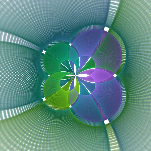 Virág Egyforma Geometriai Színes Kép Sötét Tónusokkal — Stock Fotó