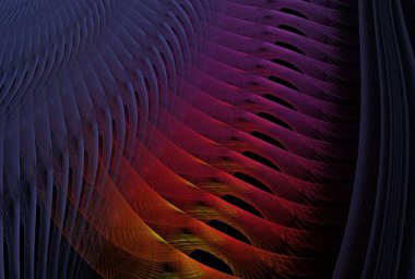 Zarif tasarım kapağı veya fantezi kompozisyonu için soyut fraktal arkaplan.