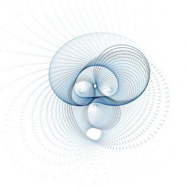 Beyaz çizgiler ve noktalarla soyut arkaplan