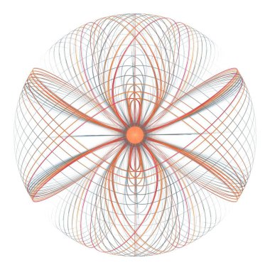 Fraktal mandala deseninin vektör çizimi
