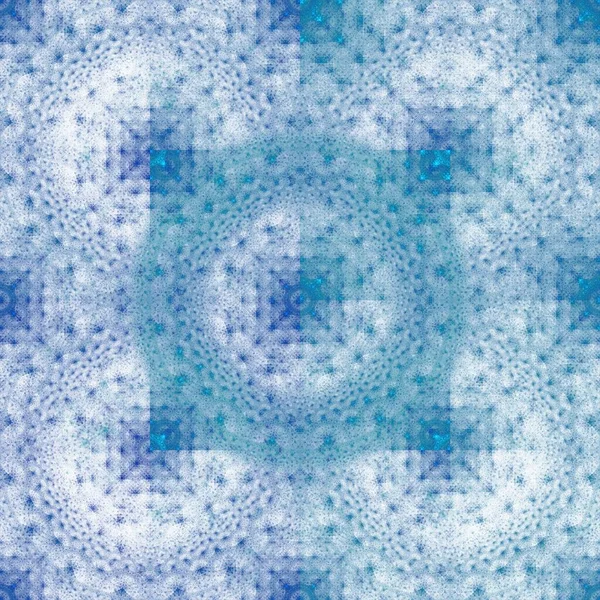 Fondo Azul Abstracto Con Copos Nieve Blancos —  Fotos de Stock