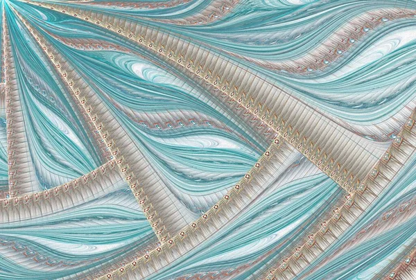 Abstrakter Fraktaler Hintergrund Mit Einem Muster Blauer Farbe — Stockfoto