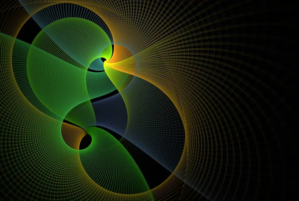 Abstract Fractal Background Composition Lines Elements Subject Science Technology Design — 图库照片