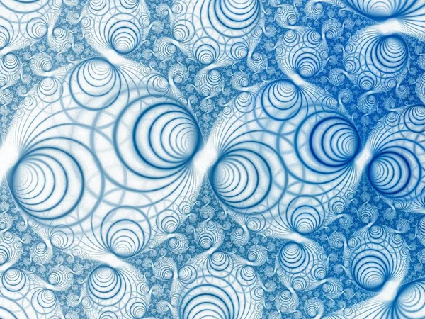 Abstract Blue Background Spirals Circles — Stock Photo, Image