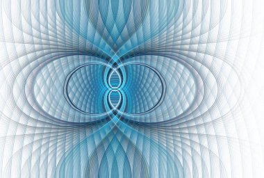 mavi fraktal bilgisayar oluşturulmuş resim