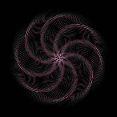 Parlak spiral ile soyut fraktal arkaplan