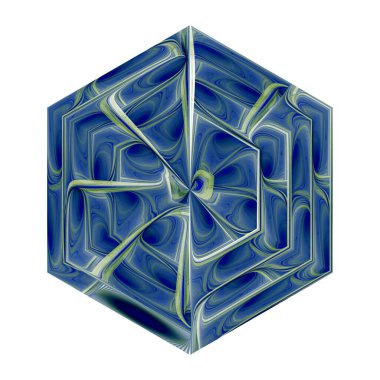 Mavi ve siyah cam küplerin 3D canlandırması