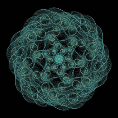 Yaratıcı tasarım için soyut fraktal çizim